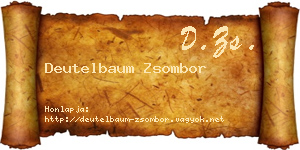 Deutelbaum Zsombor névjegykártya
